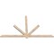 Ekena Millwork Kennewick Smooth Timber Gable Bracket, Douglas Fir, 84"W x 49"H x 1 1/2"D x 3 1/2"F, 14/12 Pitch GBW084X49X0204KEN00SDF - alternate 5